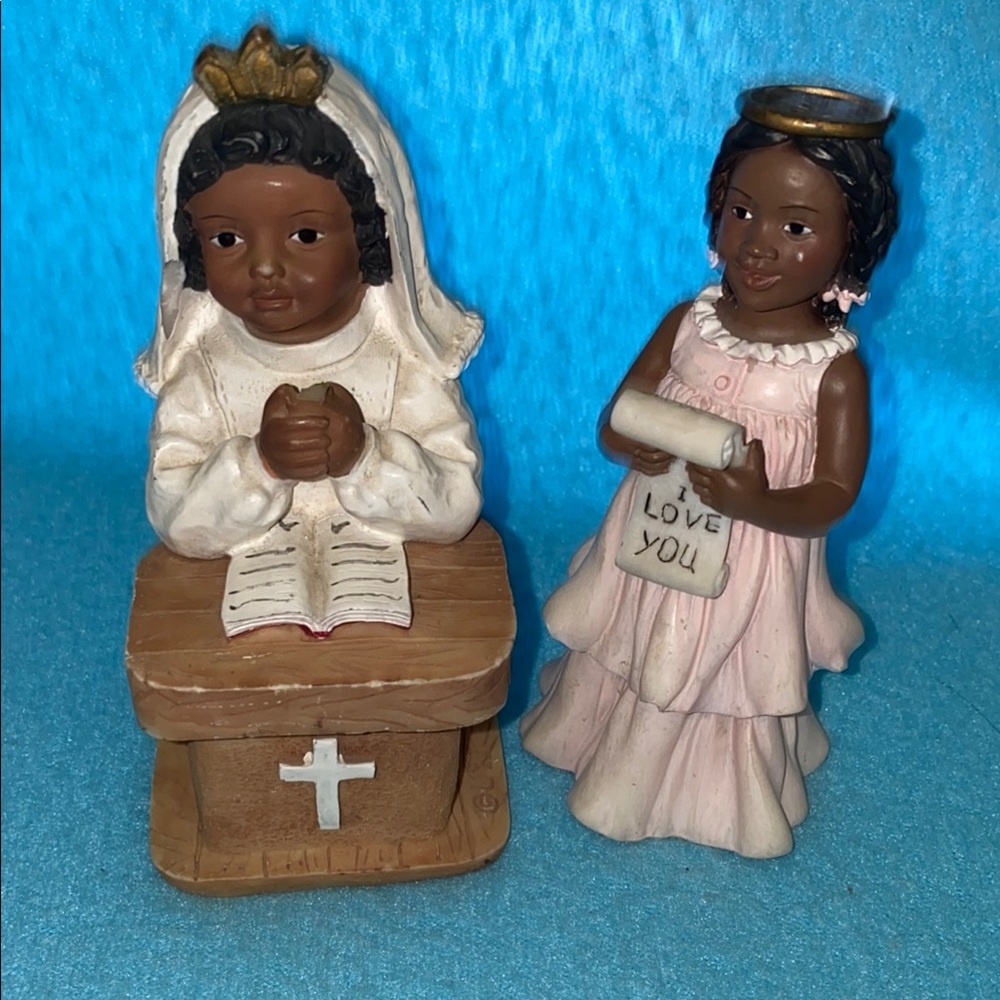 UTI Ebony Treasures and Young’s Treasures of the Heart ceramic prayer figurines